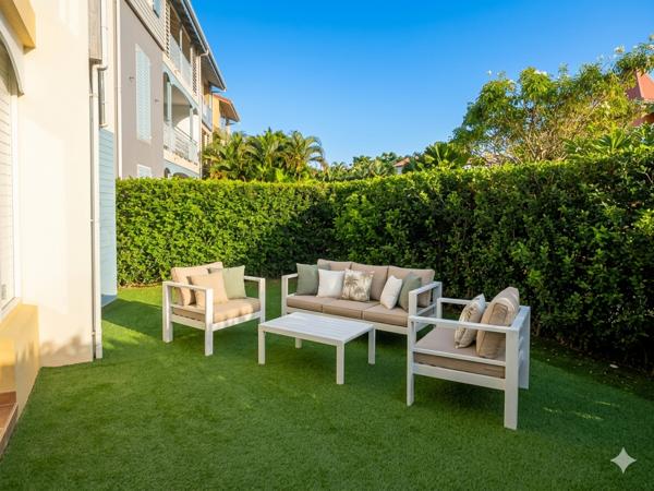 T3 de 73 m² en rez-de-chaussée à Le Gosier avec jardin privatif