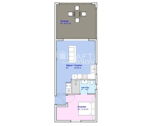 Vente 2 Pièces 42 m² Neuf (VEFA)