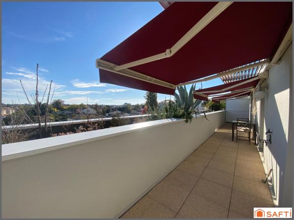 Merignac ARLAC / SAINT AUGUSTIN / T5 / 124M2 / DERNIER ETAGE / LUMINEUX / VUE DEGAGEE / TERRASSE 44m2 / DEUX PLACES DE PARKING