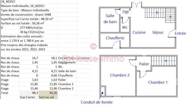 Immeuble à vendre 17 pièces de 398 m²