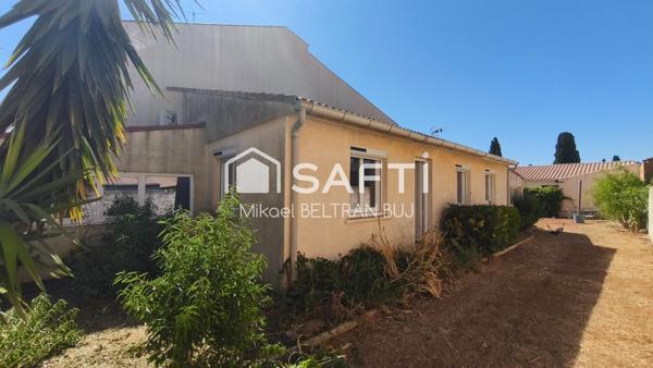 Frontignan – Villa de plain-pied entièrement rénovée avec grand terrain piscinable