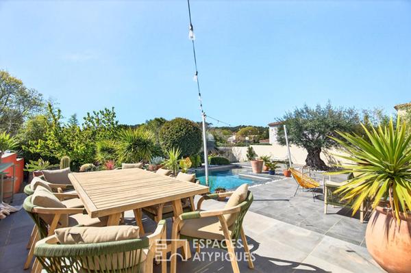 Villa méditerranéenne avec piscine et jardin paysager