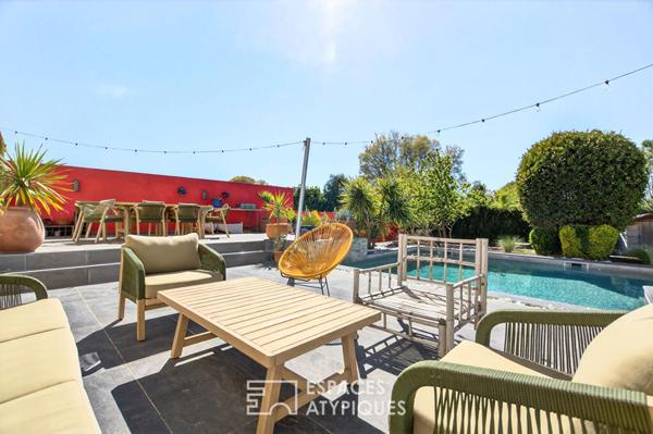 Villa méditerranéenne avec piscine et jardin paysager