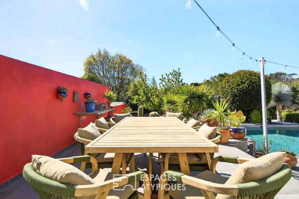 Villa méditerranéenne avec piscine et jardin paysager