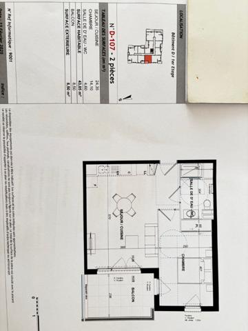 Achat appartement près de ANTIBES - 2 pièce(s) - 43 m² - 290 000 €