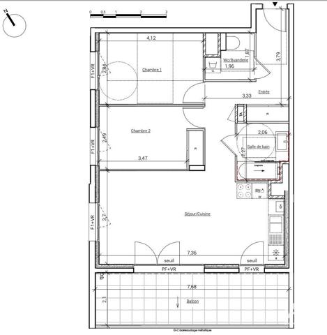 Appartement à vendre 3 pièces 66 m² Crolles