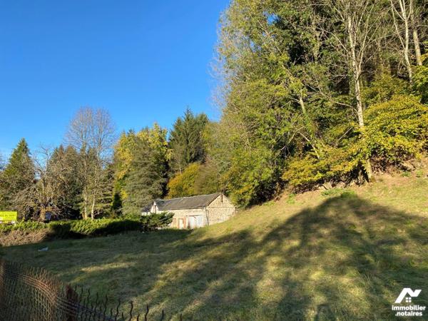 A VENDRE, à mi-chemin entre AURILLAC et MAURIAC (Cantal), un terrain nu comprenant un bâtiment ...