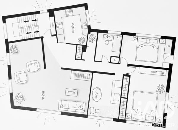 Location appartement 5 pièces 115,95 m² Vernon