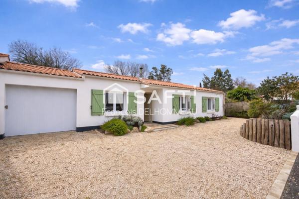 maison plain pied, 3 chambres, garage, terrain clos