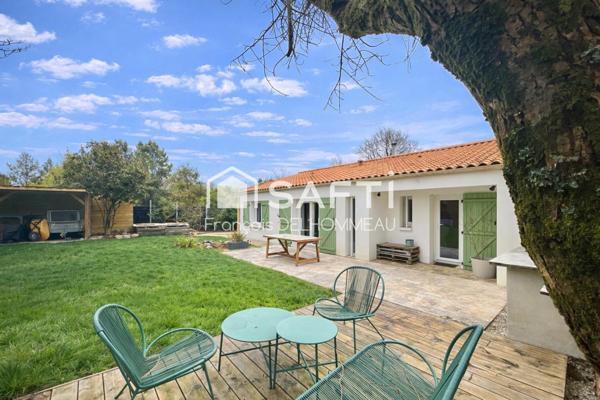 maison plain pied, 3 chambres, garage, terrain clos