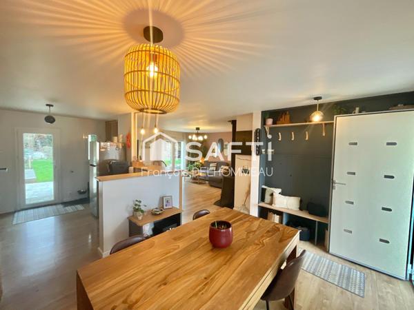 maison plain pied, 3 chambres, garage, terrain clos