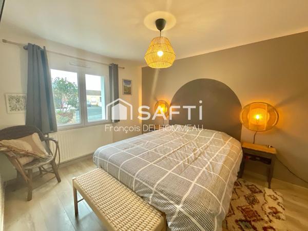 maison plain pied, 3 chambres, garage, terrain clos