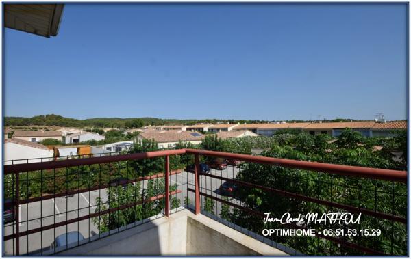Appartement T2 41 m² avec terrasse, vue campagne, 2 parkings et piscine