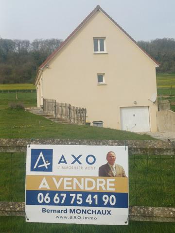 A  15 m de Dieppe Maison a vendre de type F 5   sur sous sol complet  terrain 1500 m² St Germain d' étable