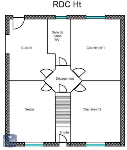 Maison à louer 3 pièces 55.58m² Nantes (44100)