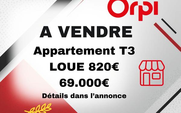 Appartement à vendre    3 pièces • 65,51 m2 Creil