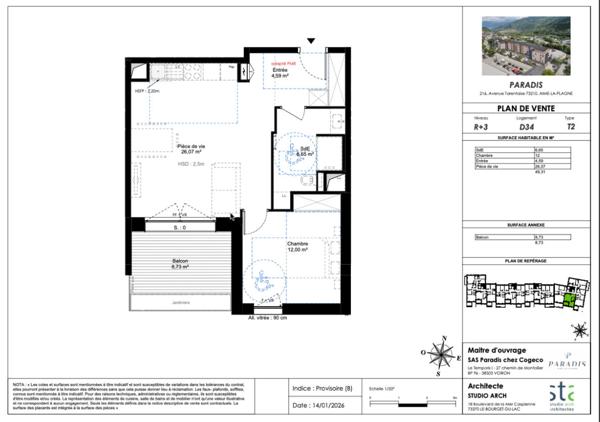 Appartement Aime La Plagne 2 pièce(s) 49 m2 , Aime la plagne Appartement Aime La Plagne 2 pièce(s) 49 m2 , Aime la plagne
