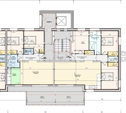 Immeuble de standing rénové  24 logements  Bernay (27300)