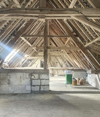 A vendre Saint Mathurin sur Loire à proximité directe du cente ville. Maison ancienne type longère  à rénover, Terrain de plus de 3000m² entièrement arboré.