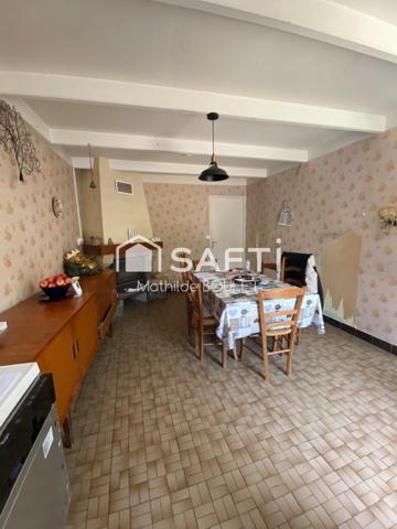 Maison de campagne avec 2 chambres, jardin, garage