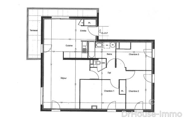 Appartement à vendre 4 pièces de 81 m²