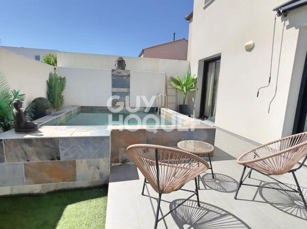 CANOHES, Maison 130 m², 4 chambres + bureau, garage et piscine