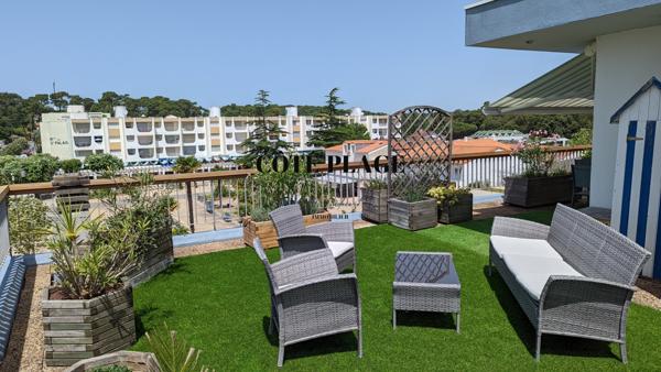 Saint-Palais-sur-Mer (17420) Aperçu océan - Appartement T3 de 67m2 centre-ville de Saint Palais - prix de vente 451500€ HAI