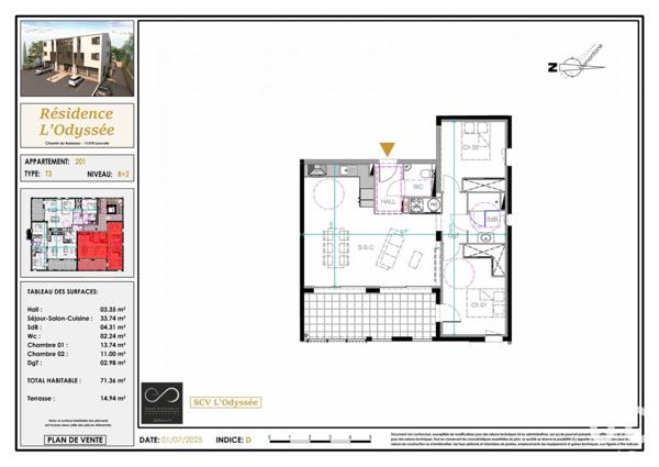 Appartement à vendre 3 pièces 71 m² Leucate