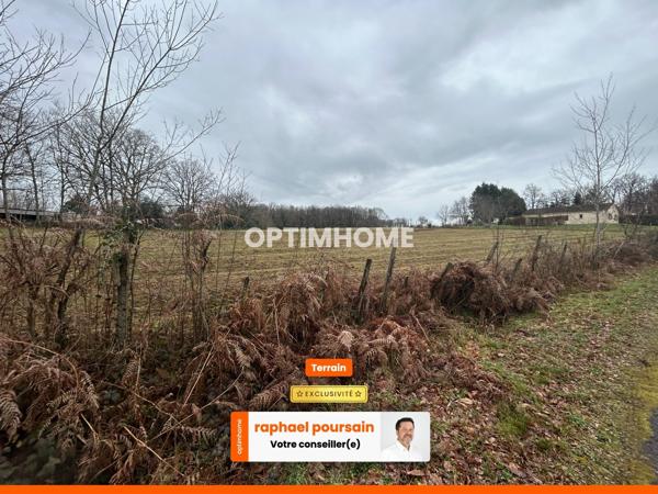 Terrain à vendre de 1 000,00 m² SAINT AMAND MAGNAZEIX (87)