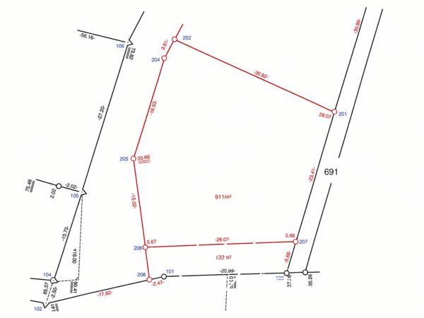 TERRAIN À BÂTIR – 10,44 ARES – SAND