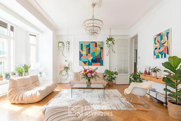 Carré d’Or : noblesse d’époque et volumes de réception pour cet appartement 4 pièces de caractère