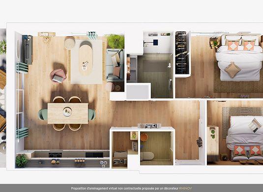 Achat appartement près de Ploërmel - 3 pièce(s) - 61 m² - 210 000 €