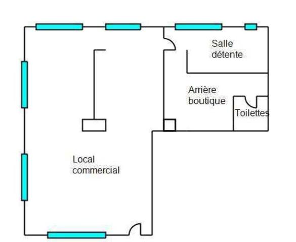Location boutique/local commercial 84 m² Colomiers