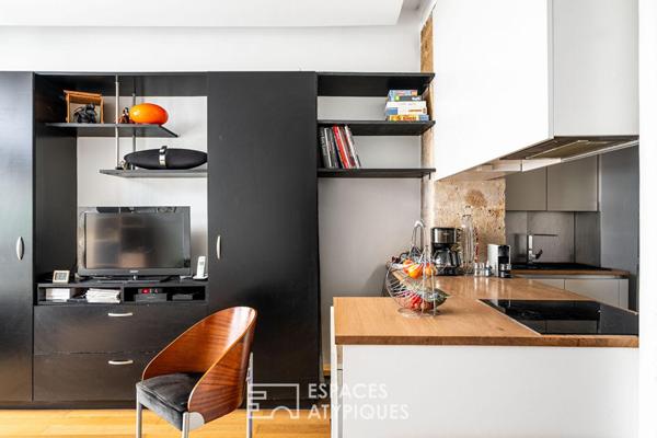 Esprit loft avec extérieur aux Batignolles