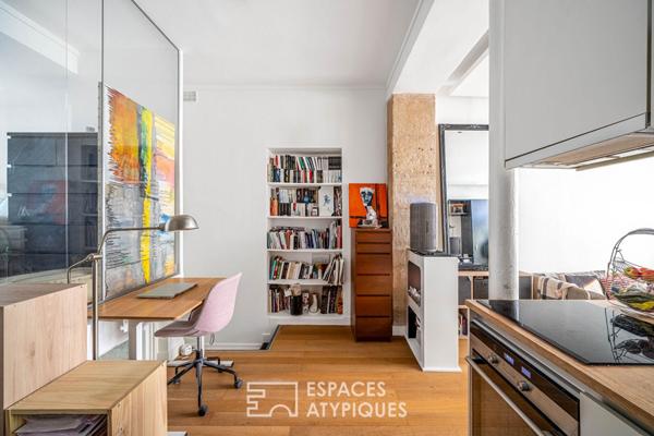Esprit loft avec extérieur aux Batignolles