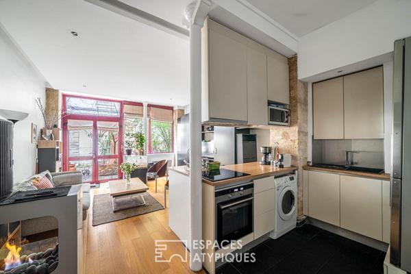 Esprit loft avec extérieur aux Batignolles