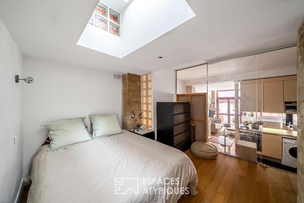 Esprit loft avec extérieur aux Batignolles
