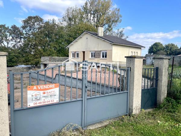 Maison avec terrain et étangs – fort potentiel !