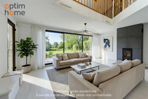 Aix en Provence : Maison d'architecte mitoyenne sur 2700m2 de jardin paysagé.