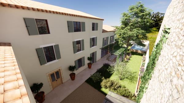 Caromb (84330) Partie de corps de ferme à rénover, proche commerces