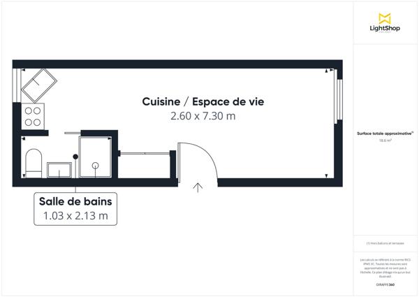 Montparnasse / Alesia x Studio entièrement rénové & meublé (bail code civil exclusivement)