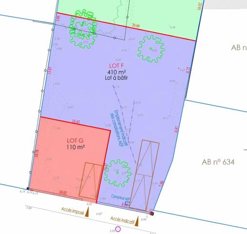 AYTRE SECTEUR LA COURBE - TERRAIN 410M2 - LIBRE DE CONSTRUCTEUR