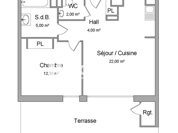Location Appartement 2 pièces 45.3 m² - 7 RUE GERMAINE RICHIER Castelnau Le Lez 34170