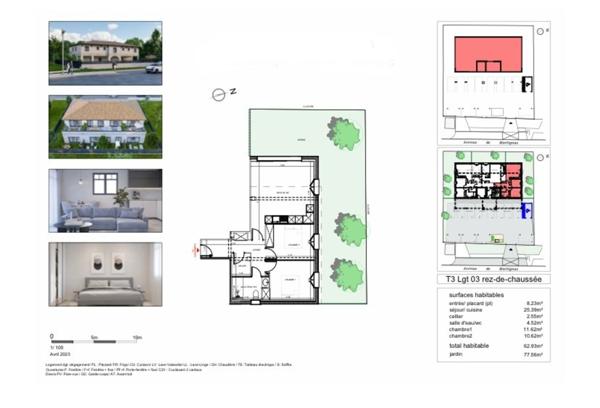 Dpt Gironde (33), à vendre SAINT JEAN D'ILLAC appartement T3