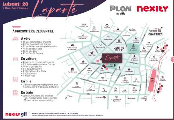 PROGRAMME NEUF LIVRAISON  4T2027 Appartement T1 a Luisant 28