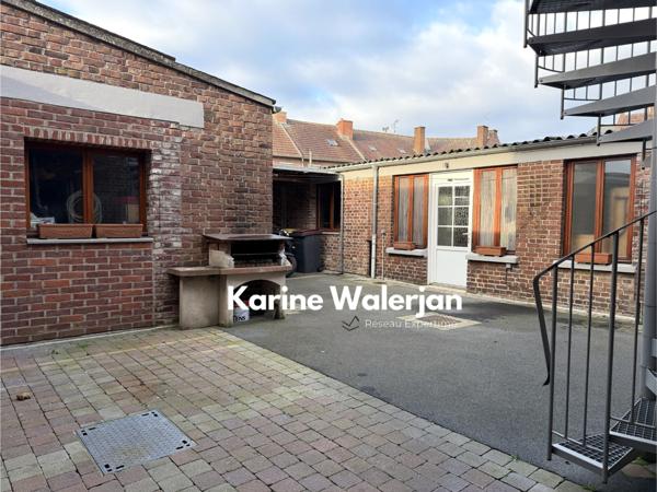 Courrières (62710) MAISON CENTRE VILLE, BEAUX VOLUMES + GARAGE ET ESPACE INDEPENDANT