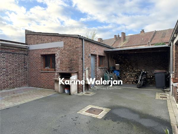 Courrières (62710) MAISON CENTRE VILLE, BEAUX VOLUMES + GARAGE ET ESPACE INDEPENDANT