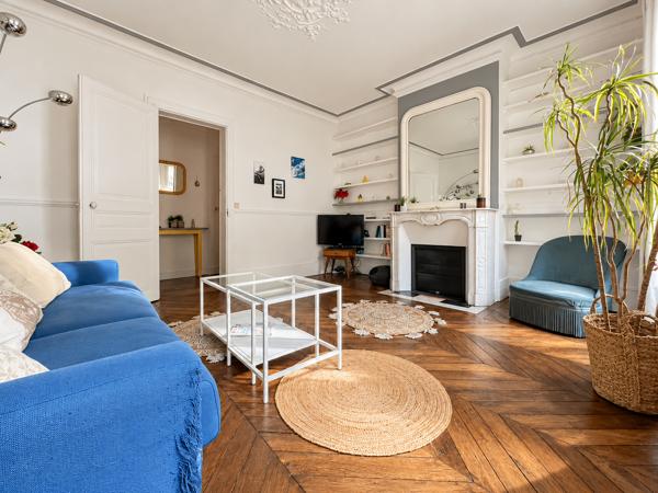 Paris 17/18e – Métro Guy Môquet – Grand 2 pièces de 53,60 m² avec cave