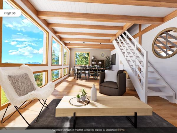 Mont-Saxonnex (74130) MAISON-CHALET DE 170M² & 1346M² DE TERRAIN – IDÉAL POUR UNE RÉSIDENCE PRINCIPALE OU SECONDAIRE