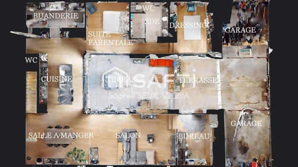 MAISON DE VILLE PATIO A CIEL OUVERT  4 CHAMBRES GARAGE